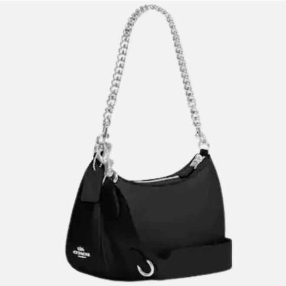 New Coach Teri Shoulder Bag with Signature Quilted Quilting Plush black - Picture 3 of 6